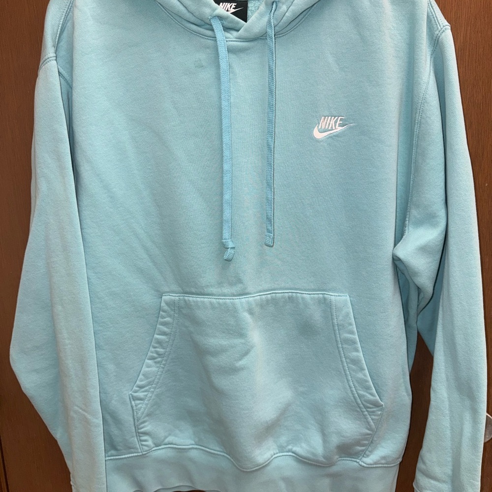 Nike Sportswear Club Fleece Pullover Blue Hoodie- Size Medium